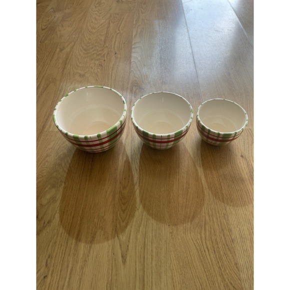 Colorful Plaid Housewares‎ International Bowl Set Serveware Multi Color - Picture 3 of 14